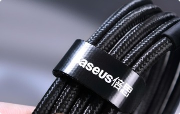 НАБОР КАБЕЛЕЙ BASEUS USB-C КАБЕЛЬ ДЛЯ БЫСТРОЙ ЗАРЯДКИ USB TYPE-C 100 Вт PD 2 ШТ.