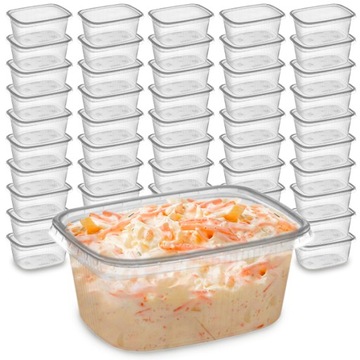 Pojemnik prostokątny i wieczko do sosu 200ml 100sz