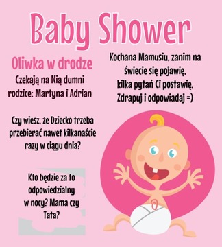 ЗАБАВНЫЕ ЦАРАПАНКИ для детского душа для мамы ДЕВОЧКИ