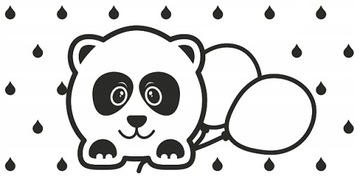 KRZESEŁKO DO KĄPIELI PANDA + ORGANIZER POJEMNIK NA ZABAWKI PANDA