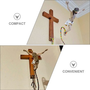 Крест Иисуса висит на стене Христианский дизайн интерьера