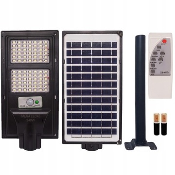 LAMPA Latarnia LED SOLARNA ULICZNA 240W 10Ah
