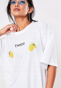 MISSGUIDED SUKIENKA T-SHIRT OVERSIZED 34