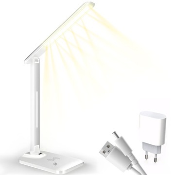 LAMPKA LED BIURKOWA SZKOLNA BIURKO NOCNA ŁADOWARKA