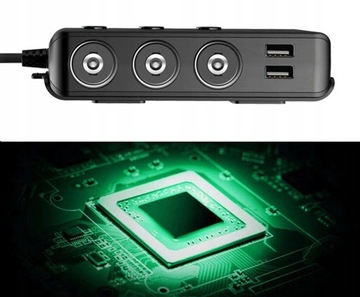 РАЗДЕЛИТЕЛЬ ПРИКУРИВАТЕЛЯ 12/24В 4x USB QC