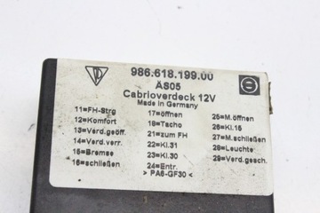 RELÉ PORSCHE BOXER (986) 98661819900 3.2L GASOLINE 185KW 2001