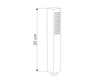 ЧЕРНЫЙ БЕТОННЫЙ ДУШЕВОЙ НАБОР РУЧКИ ДЛЯ ДУША 20СМ