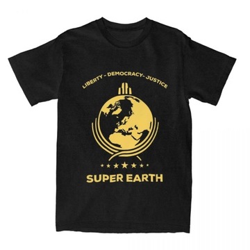 Helldivers Super Earth Diving Into Hell T Shirt akcesoria męskie damskie