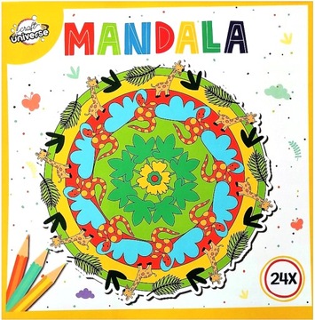 MANDALA KOLOROWANKA MALOWANKA ANTYSTRESOWA DZIECI