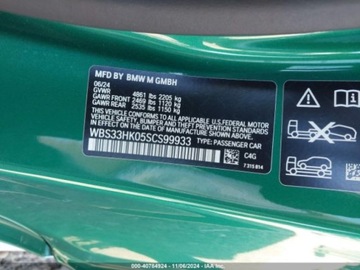 BMW Seria 4 G22-23-26 2024 BMW M4 Competition xDrive 2025 3.0l 3.0 Benzyna 523KM, zdjęcie 17