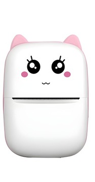 МИНИ-ТЕРМОПРИНТЕР DRUKUŚ РОЗОВЫЙ ПОРТАТИВНЫЙ ДЛЯ ФОТОГРАФИЙ + 11 РОЛИКОВ БЕСПЛАТНО