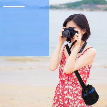 1 szt. torba na obiektyw aparatu lustrzankowego torba do przechowywania obiektywów torba na akcesoria fotograficzne