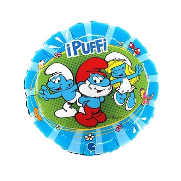Balon foliowy Smerfy okrągły