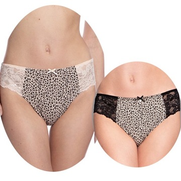 2x LAMA MAJTKI DAMSKIE BAWEŁNIANE FIGI BIKINI ROZ. XL