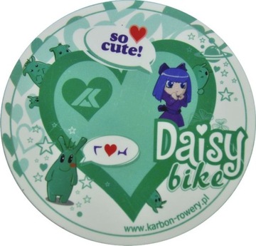 NAKLEJKA na dziecięcy koszyk rowerowy DAISY (W-wa)