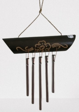 Gongi Gong bambusowy z metalem Indonezja LUX