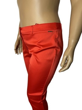 BRUNO BANANI spodnie cygaretki czerwone plus size 44/46