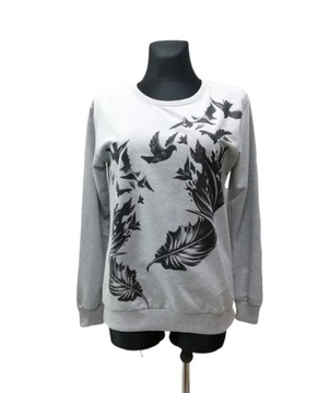 Bluza Damska Z Nadrukiem Bez Kaptura NAMSO 4XL