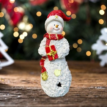 Осветите фигурки снеговика, праздничные украшения в рождественском стиле B, красный цвет