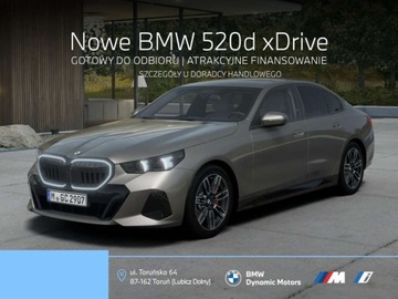 BMW Seria 5 G90-91 Touring 2.0 520d 197KM 2025 BMW Seria 5 20d xDrive Limuzyna 197 KM mHEV - Gotowy do Odbioru - Pakiet M