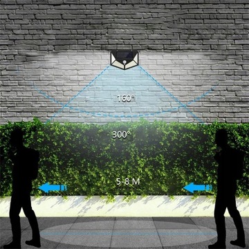 2 светодиодных солнечных лампы с датчиком движения.