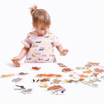 ЧЕЧЕСКАЯ ПРОГРЕССИВНАЯ ПАЗЛ ЖИВОТНЫЕ В ЛЕСУ 2+