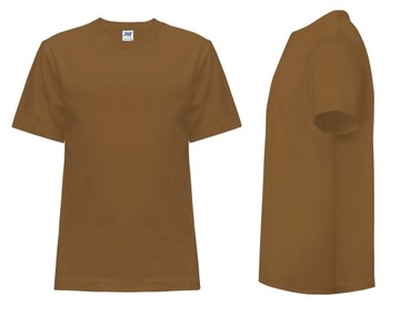 T-SHIRT DZIECIĘCY koszulka JHK TSRK-150 brązowa 7-8 BR 134