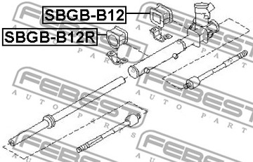 FEBEST SBGB-B12R Zawieszenie, przekładnia kierowni