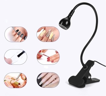 Светодиодная лампа MINI UV LAMP NAIL BRIDGE HYBRID GELS 3W 5W серебристая