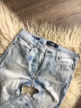 hollister dżinsy dekatyzowane skinny fit W32