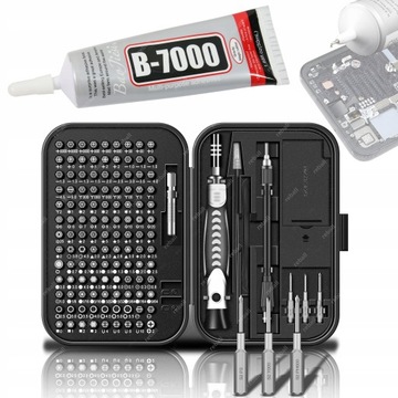 B7000 KLEJ MONTAŻOWY LCD 110ml+ ZESTAW WKRĘTAKÓW OTWIERAKÓW NAPRAWA TELEFON