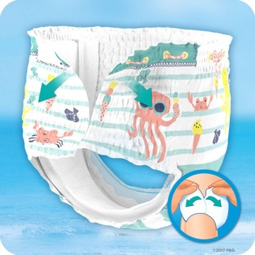 ПОДГУЗНИКИ ДЛЯ ПЛАВАНИЯ PAMPERS SPLASHERS 3-4 12 ШТ.