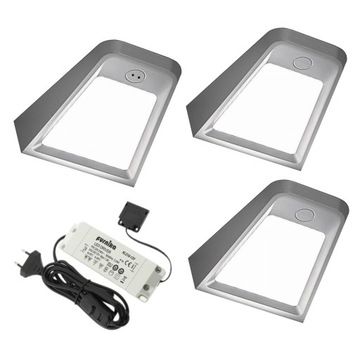 3x Lampa LED oświetlenie podszafkowe nad blat JUNO