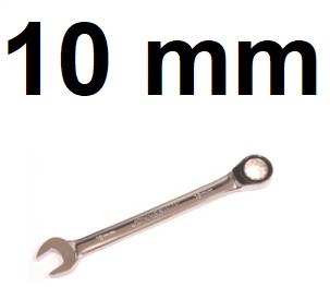 Klucz płasko-oczkowy z grzechotką 10mm Jonnesway