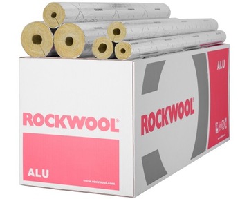 Otulina z wełny mineralnej ROCKWOOL 800 28x40 6m Samoprzylepna