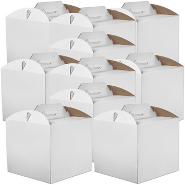 10x Karton pudełko na tort ciasto 42x32x25cm karton książka /10 szt.