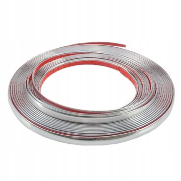 ЛЕНТА ХРОМИРОВАННАЯ ДЕКОРАТИВНАЯ ХРОМ 12 мм 8 м