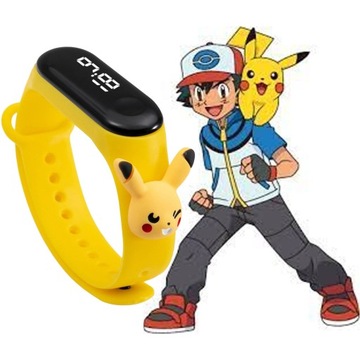 ЭЛЕКТРОННЫЕ СВЕТОДИОДНЫЕ ЧАСЫ ДЛЯ ДЕТЕЙ SMARTBAND PIKACHU POKEMON WRISTBAND