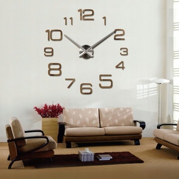 hot sale Diy acrylic mirror large wall clock