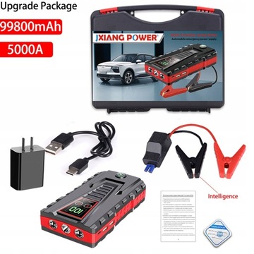 99800mAh Urządzenie do uruchamiania awaryjnego samochodu Power Bank 12V Przenośny