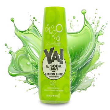 Koncentrat napoju do sody o smaku cytrynowo-limetkowym 500ml YA!&SODA LIGHT