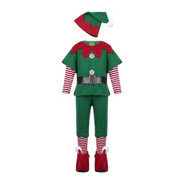 Zestaw ubrań kostiumowych bożonarodzeniowego elfa Rekwizyty fotograficzne