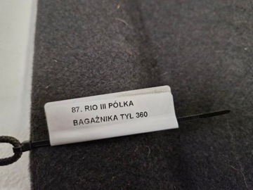 KIA RIO 3 III POLIČKA KUFRU ZADNÍ