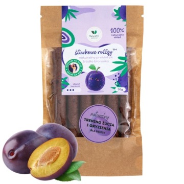 Перекуска фруктові ROLLSY сливові NATURALNIE ZDROWI тренування жування 50 г