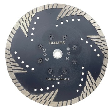 DIAMES TARCZA DIAMENTOWA GRANIT KAMIEŃ NATURALNY 230 MM M14 FLANSZA
