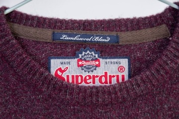 Superdry sweter Męski wełniany S Lambswool