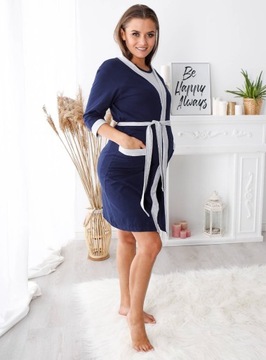 ХЛОПКОВЫЙ ХАЛАТ ДЛЯ беременностей, БОЛЬНИЧНЫЙ ХАЛАТ, XXXL