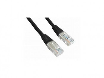 PATCH CORD KAT.5E 0.5M, CZARNY PCU5-10CC-0050-BK