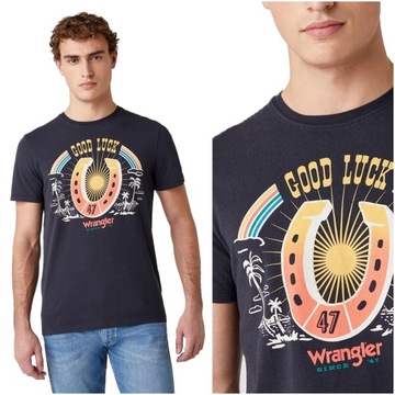 Męska koszulka t-shirt Wrangler SS COWBOY TEE M