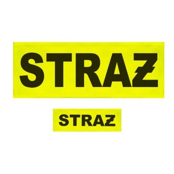 Komplet naszywek na Nomex STRAŻ ODBLASKOWE OSP PSP